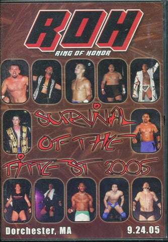 ROH Ring Of Honor Survival of the Fittest Dorchester, MA 9.24.05 DVD OOP