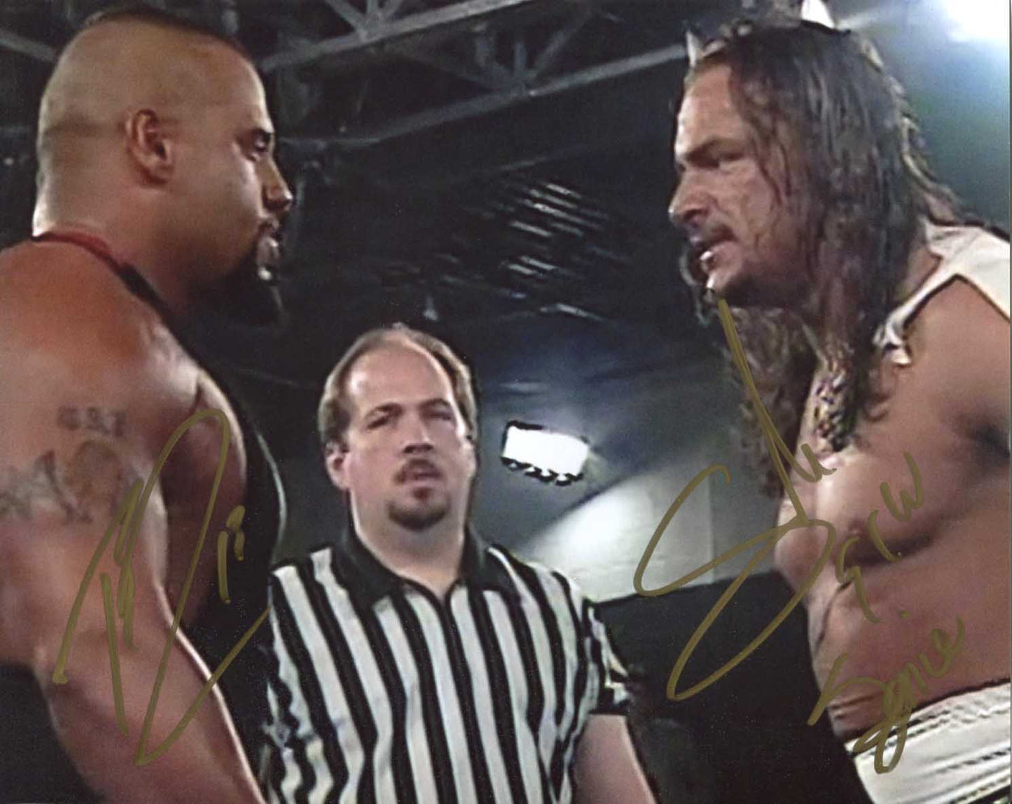 Taz Tazz Sabu Super Genie Pose 1 Triple Signed Photo COA