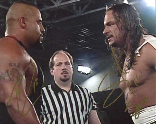 Taz Tazz Sabu Super Genie Pose 1 Triple Signed Photo COA