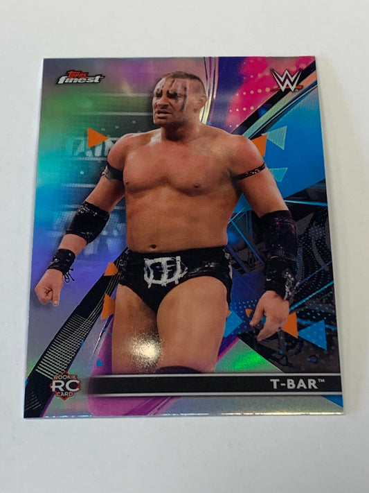 T-Bar 2021 WWE Topps Finest ROOKIE REFRACTOR Card #38