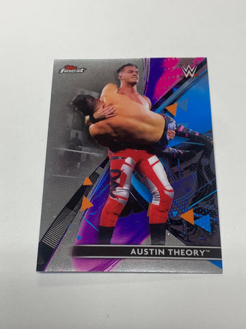 Austin Theory 2021 WWE Topps Finest Card #77