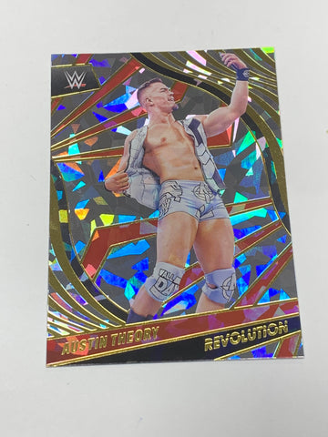 Austin Theory 2022 WWE Panini Revolution FRACTAL Card #45