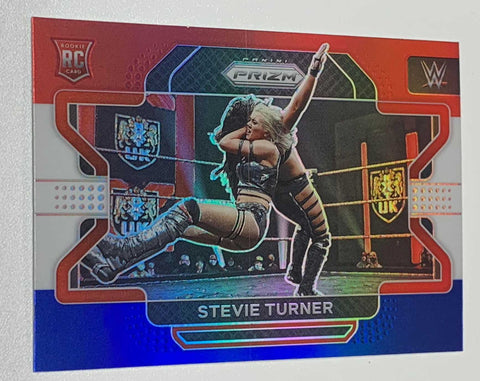 Stevie Turner  2022 WWE Prizm Red White & Blue Refractor RC #22
