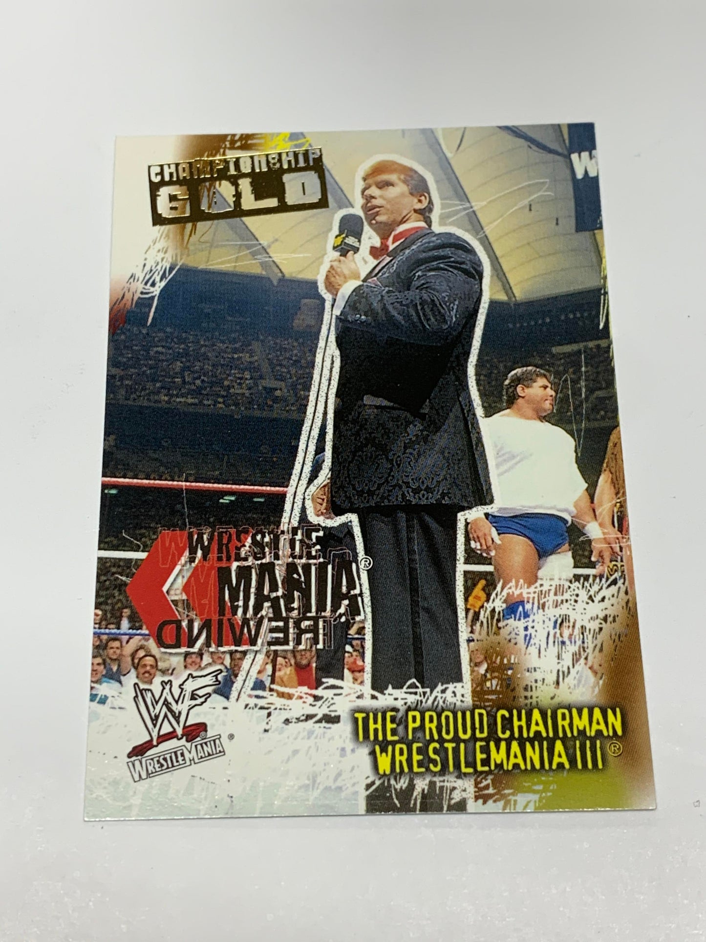 Vince McMahon 2001 Fleer “Championship Gold” Version #85