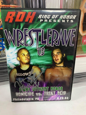 ROH Ring of Honor Wrestlerave 2003 DVD OOP Signed By Homicide