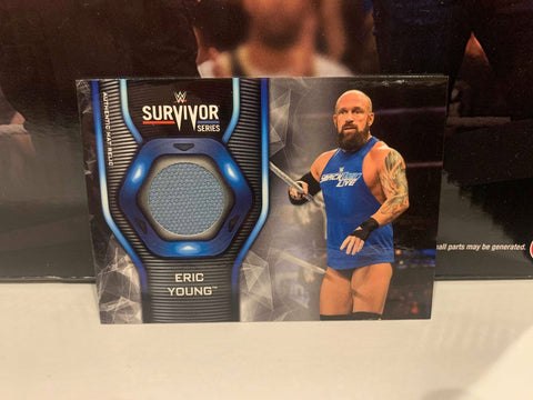 Eric Young 2019 Topps WWE Survivor Series Mat Relic Card