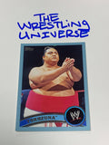 Yokozuna WWE 2011 Topps Blue Card #102 Serial #807/2011