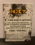 Eric Young 2018 Topps WWE Undisputed Signed #48/99