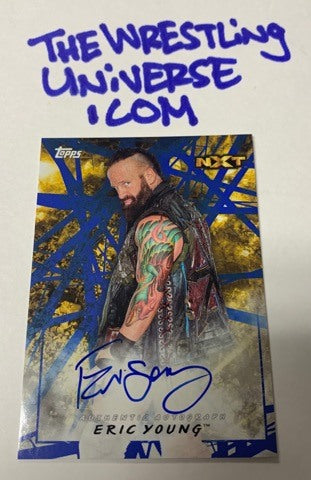 Eric Young WWE NXT Topps 2018 Auto #/50