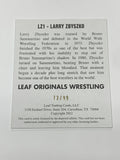 Larry Zbyszko 2012 Leaf Original Signed Card #72/99