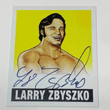 Larry Zbyszko 2012 Leaf Original Signed Card #72/99